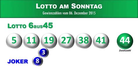 lotto gewinnzahlen 6 aus 45 österreich